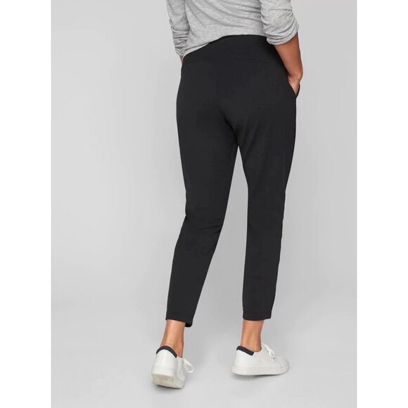 Athleta Powervita Adjustable Drawstring Waist Pants Womens Sz S Moisture Wicking - Picture 2 of 8